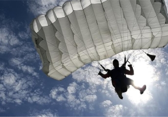 WOPR Zamość - zabezpieczamy ćwiczenia skoków ze spadochronem 2 Pułku Rozpoznawczego z Hrubieszowa