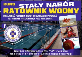 Kurs Ratownika Wodnego w Tomaszowie Lubelskim i Hrubieszowie