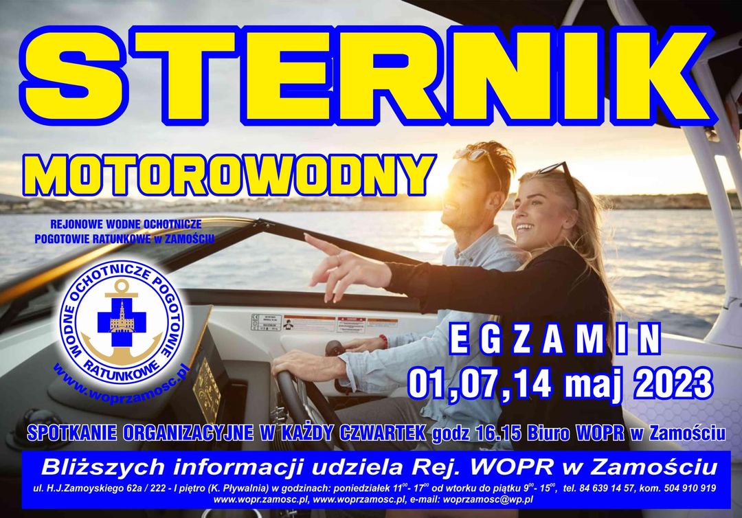 WOPR Zamość - szkolenie na patent Sternika Motorowodnego